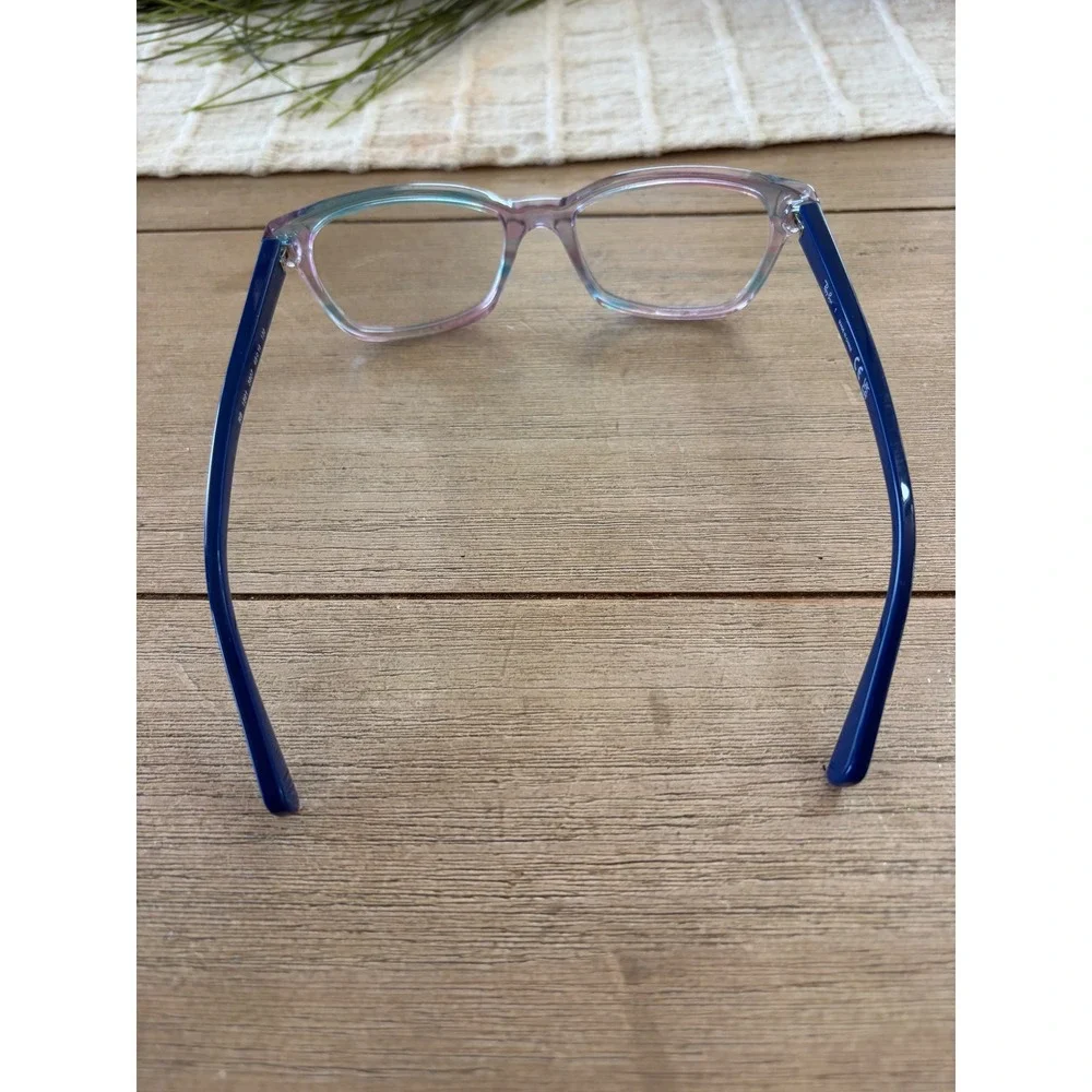Ray-Ban Junior Kids Eyeglasses RB 1591 3807 Blue Multicolor Square 48-16-130
